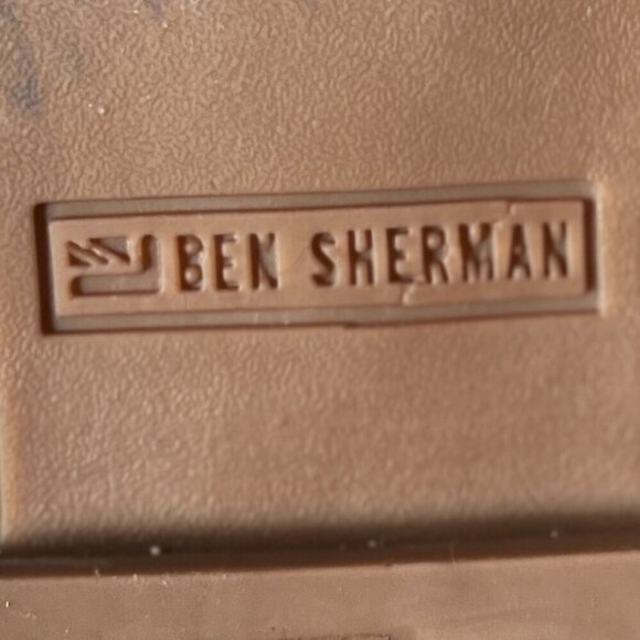 Ben Sherman SZ 8 Navy Leather & Denim Oxford Office Casual Preppy Old Money